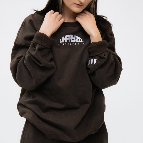 Unfayzd Apparel Unisex Crew- Charcoal - Picture 1 of 3